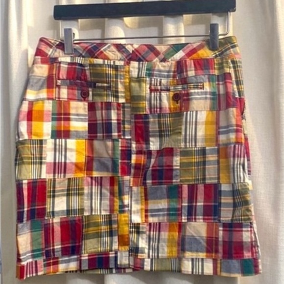 Women’s Larry Levine Madras Cotton Skirt Size 6 Excellent like new condition!!! - Picture 2 of 2